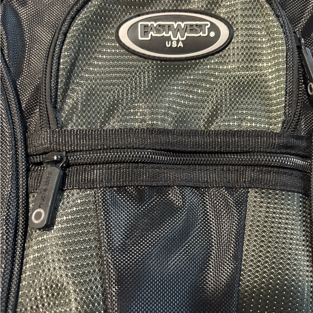 East west backpack. Black and Gray new with tag super sturdy